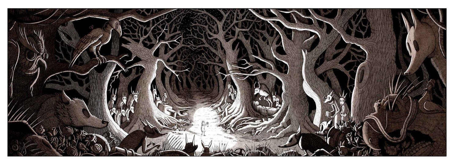 ‘The wildwoods of harrishensler’ - pen & ink, marker on paper ‘The wildwoods of harrishensler’ - pen & ink, marker on paper